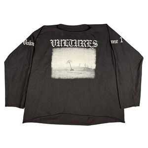 Yeezy Vultures Volume 1 Long Sleeve Shirt Black Kanye West Merch Boxy Fit L/XL